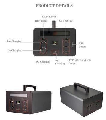 Central eléctrica recargable del generador de la batería Lifepo4 Wh 1000 150w 350W 500wh para el coche eléctrico