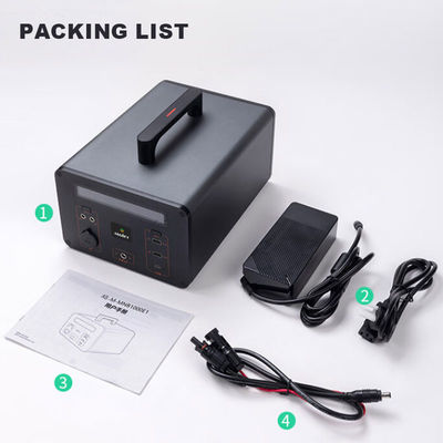 Central eléctrica que acampa 500wh 600W 700W 1000W del generador de reserva de la batería del OEM DC/AC 220v