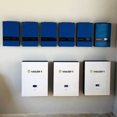 De los sistemas solares 100ah 5kw 48v del almacenamiento de la batería de la pared del hogar rv Powerwall de la rejilla