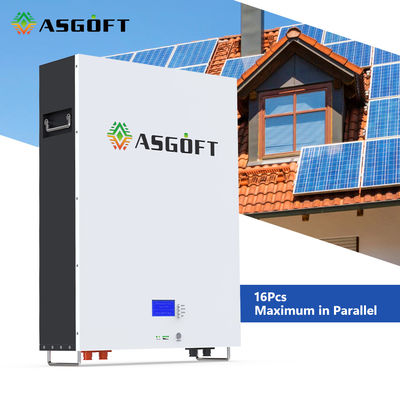 Voltio híbrido 5KWh de la batería solar 51,2 V 48 de Powerwall del litio de la rejilla LiFePO4