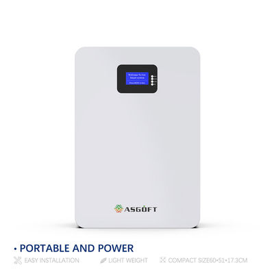 Batería montada en la pared del litio 48v 200ah 5Kwh 10Kwh LifePo4 del poder de la batería 20kw 5Kw de la Sistema Solar