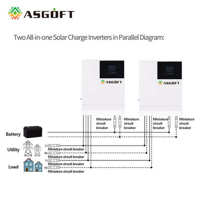 inversor de corriente solar de 5kw 120Vac de la rejilla DC al inversor de la CA con RS485 la comunicación BMS