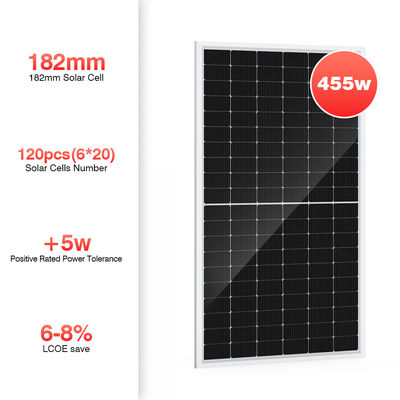 El picovoltio monocristalino solar flexible artesona la mono media célula 100watt 150 vatios de 500w para el sistema casero del almacenamiento de energía