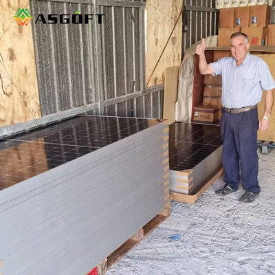 Mono sistema bifacial transparente del panel solar de 450w 500w 540w para el hogar