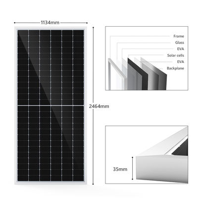 Película monocristalina solar de cristal de la célula de ASGOFT la mono picovoltio artesona 600w