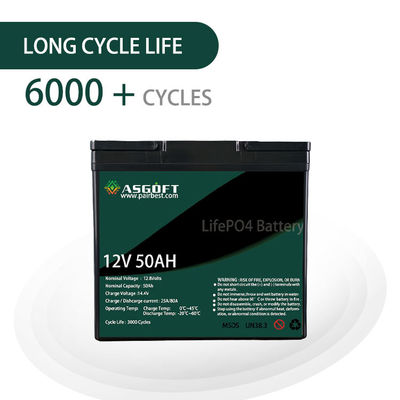 Batería del litio de CETL Lifepo4 50ah 12V recargable para el vehículo eléctrico 8kg