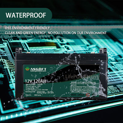 Batería del litio de LiFePo4 120AH 12V para el almacenamiento de energía solar de Ev
