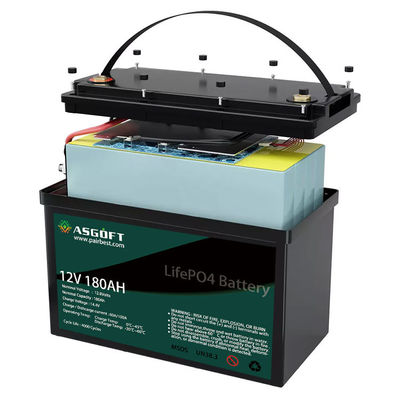 ODM profundo del ciclo de 180ah Lifepo4 12V de la batería recargable del litio