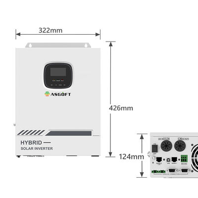 Pequeño híbrido ternario de MPPT 220VAC 48V en el inversor 5.5KW 5.5KVA de la rejilla