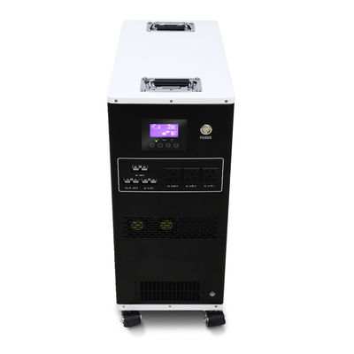 Todos en un almacenamiento portátil de la batería con 220Ah la batería del voltaje MPPT de la capacidad 25.6V con las ruedas y la manija bloqueables