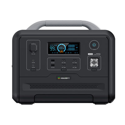 banco del poder de la central eléctrica de la carga de 1200W 2000Wh 5V 12V para el cargador portátil al aire libre de la fuente de alimentación de USB*4 PD*4 DC*2