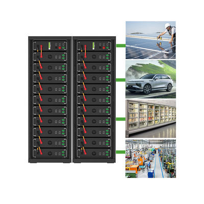 Alta tensión 15kwh-750kwh Batería de hierro de litio Lifepo4 51.2v 100Ah Batería montada en el bastidor Batería de iones de litio