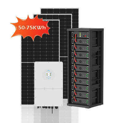 50 kWh 75 kWh Sistema de energía solar híbrida de alto voltaje 100 kWh 300 kWh 750 kWh Batería de gabinete fotovoltaico de la red
