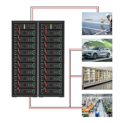 Estante de alta tensión estilo Lifepo4 Batería 15kwh 20kwh 30kw 50kw 100kw Sistema de energía industrial