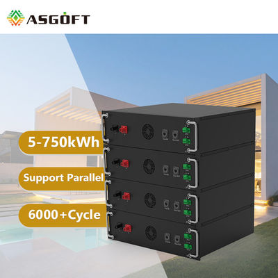 Estante de alta tensión estilo Lifepo4 Batería 15kwh 20kwh 30kw 50kw 100kw Sistema de energía industrial
