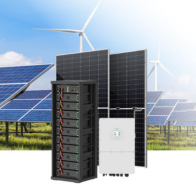 Batería de almacenamiento de energía solar comercial de 100kwh 200KWH Lifepo4 Sistema de energía de batería de inversor híbrido
