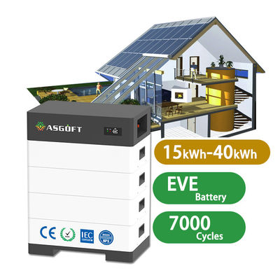 15kwh 20kwh baterías de iones de litio 30kwh 40kwh Sistema de centrales solares para el hogar Casas de baterías portátiles de generación 40kwh