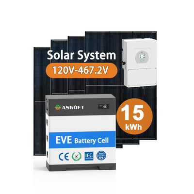 Batería solar de alto voltaje 15kw-40kw Sistema de energía solar doméstico Banco de energía solar con batería de litio
