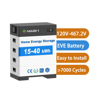 Batería solar de alto voltaje 15kw-40kw Sistema de energía solar doméstico Banco de energía solar con batería de litio