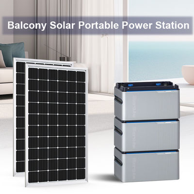 Micro Inversor Batería de almacenamiento de energía 1024wh 5120Wh Balcón Estación de energía solar portátil Estación de energía de 800W
