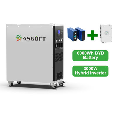 Estación de energía portátil 3000w Inverter todo en uno Lifepo4 Batería de litio 90-450VDC MPPT Voltado de funcionamiento