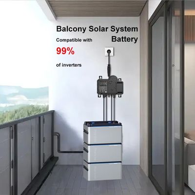 Plug and Play Sistema fotovoltaico de balcón de 800W con batería LiFePO4 / micro inversor