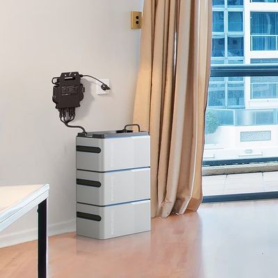 Sistema de almacenamiento solar de balcón completo LiFePO4 Batería de 800w con micro inversor