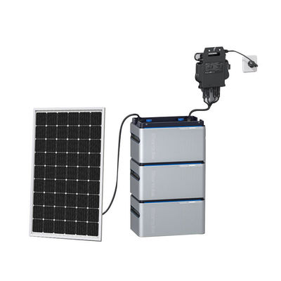 Micro Invertidor Almacenamiento de energía Batería Balcón Estación de energía solar portátil
