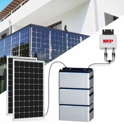 Plug and Play Sistema solar con batería Micro Inverter Batería de balcón