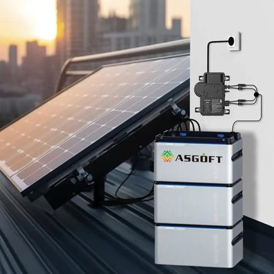Micro inversor en la red Sistema de almacenamiento solar del balcón Panel solar 800W Balkonkraftwerk