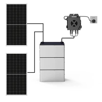 Sistema de almacenamiento solar de balcón completo LiFePO4 Batería de 800w con micro inversor