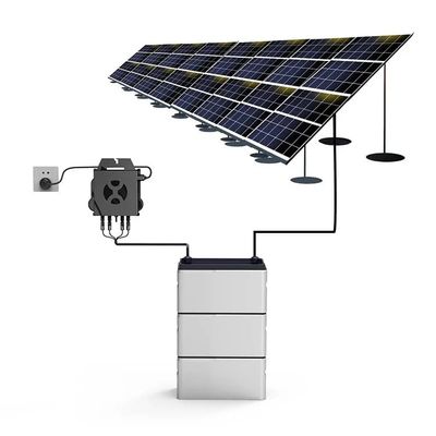 Sistema solar completo para el balcón del hogar Microinversor de 800W LiFePO4 Batería para el balcón