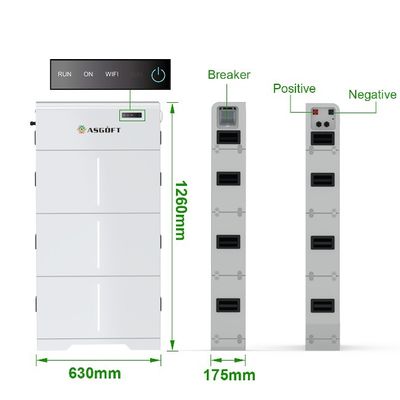 Certificado UL Uso doméstico 5kw 10kw 20kw Almacenamiento solar fotovoltaico Batería de litio LiFePO4