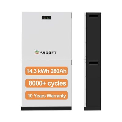 8000 ciclos Batería solar LiFePO4 51.2V 280Ah Batería de almacenamiento de energía de 15Kwh