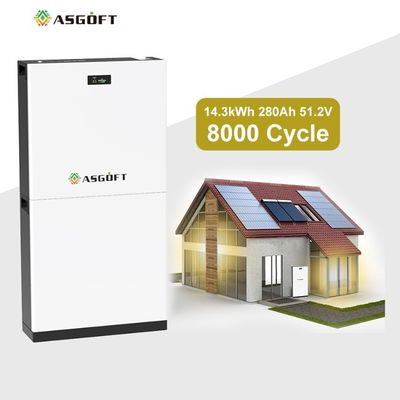 280Ah 15kwh 51.2V Lifepo4 Batería de iones de litio para uso doméstico industrial comercial