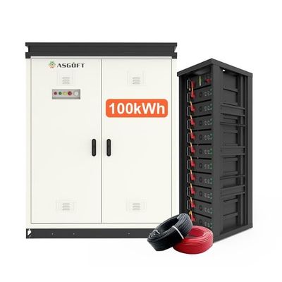 Almacenamiento de energía solar hogar alta tensión 50KWh 100KWh pila LiFePO4