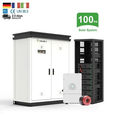 Batería de sistema de almacenamiento de energía de generación solar de microrredes 50 kWh 100 kWh fuera de la red