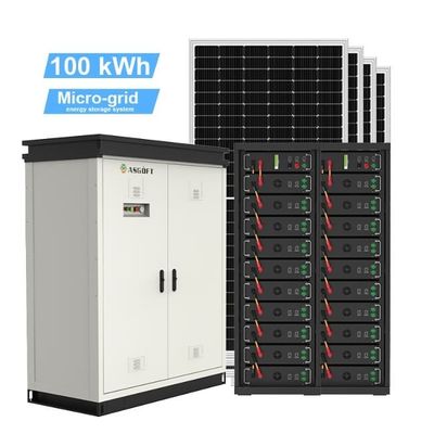 Kit completo de 50 kWh 60 kWh 70 kWh Sistema solar híbrido 100 kWh Batería de almacenamiento de energía